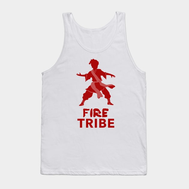 Fire Tribe Fire Nation Fire Warrior Tank Top by Tip Top Tee's